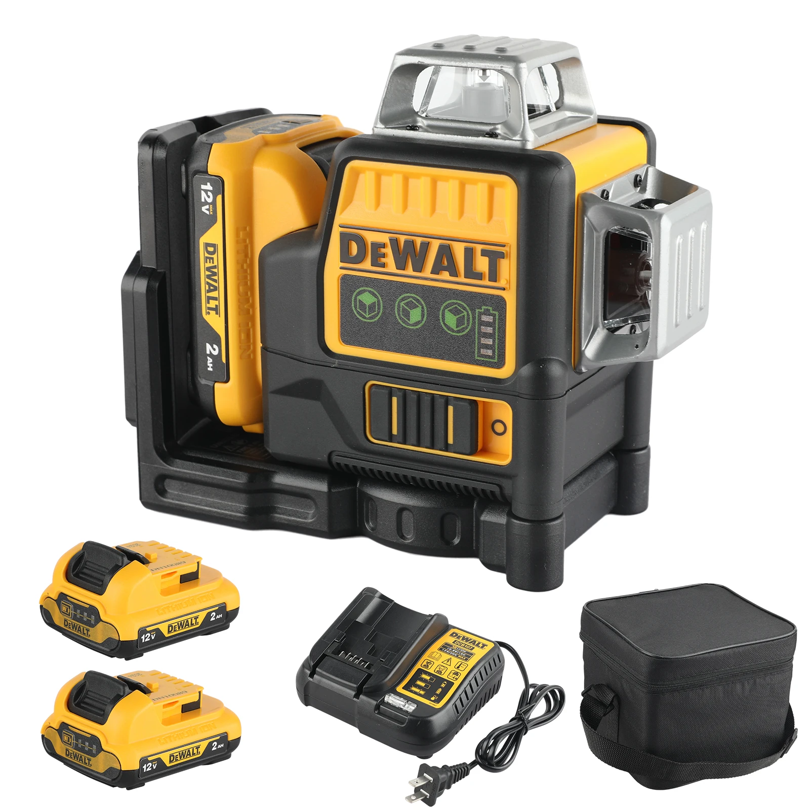 2026 DEWALT DW089LG Lithiumbatterij Groene laserwaterpas |   12 Lijnen 3 Zijden 360 °   Horizontaal Verticaal |   Niveaumeetinstrumenten voor buitengebruik - afbeelding 2