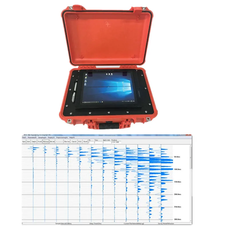 Multichannel Surface Wave Analysis Seismograph 24channels MASW Survey Seismometer