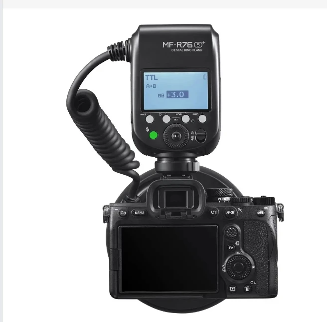 Godox MF-R76S+ Dental Macro Ring Flash for Sony|Equipped with 2.4 GHz wireless transmission