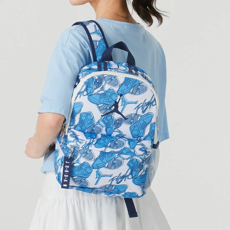 Nike Printed Backpack Male and Female Students Large Capacity Backpack Leisure Bag JD2523016TD-005
