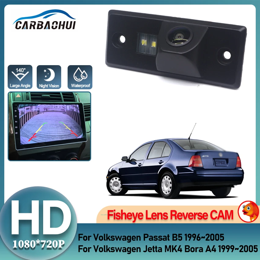 HD Night Vision Rear View Backup Camera For Volkswagen Passat B5 1996~2005 Jetta MK4 Bora A4 1999~2005 license plate Camera