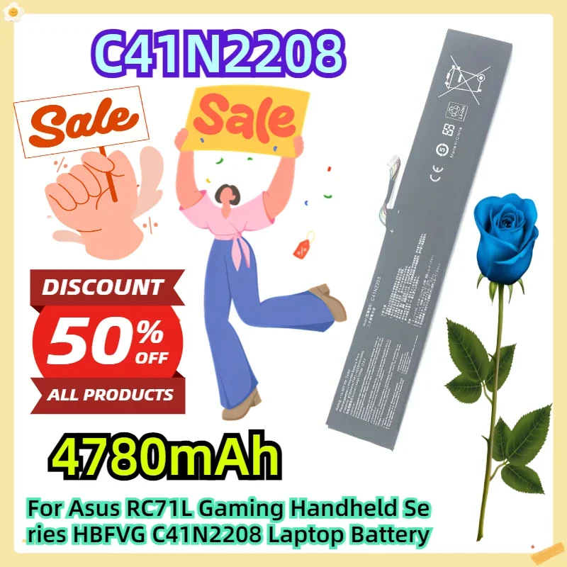 For Asus RC71L Gaming Handheld Series HBFVG C41N2208 Laptop Battery