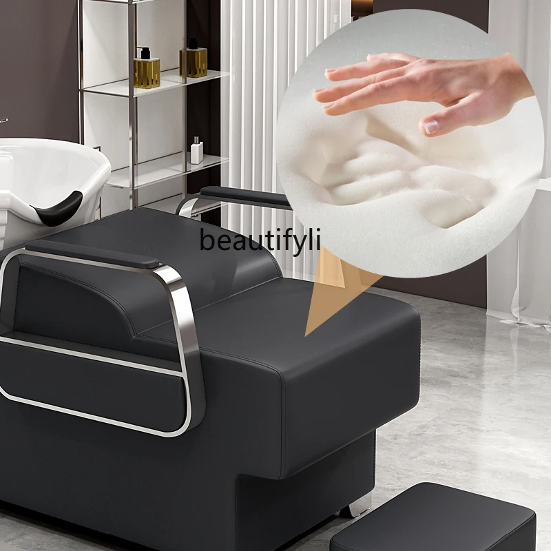 Shampoo Chair Hair Saloon Dedicated Salon Simple Half Lying Flushing Bed