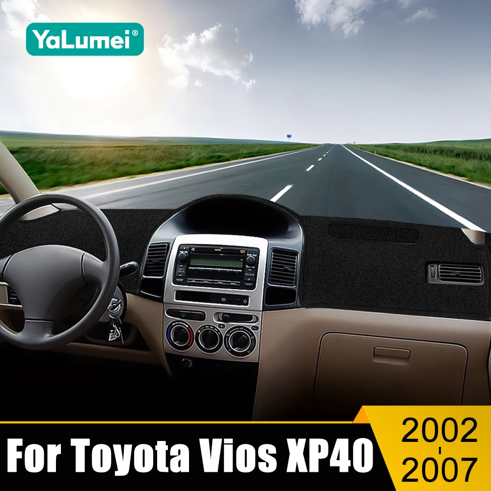 

Car Dashboard Cover For Toyota Vios 2002 2003 2004 2005 2006 2007 Instrument Desk Sun Shade Mat Non-slip Pad Accessories