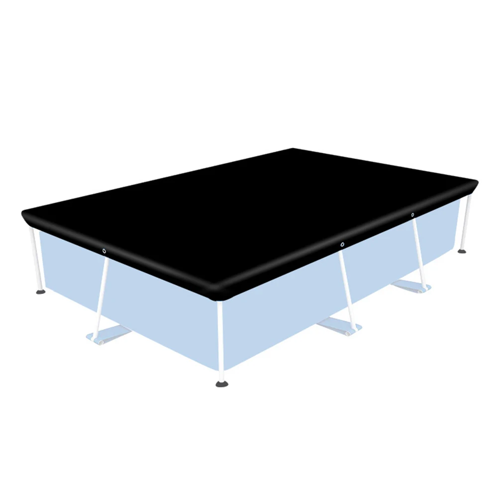 Outdoor Rectangular Bracket Swimming Pool Cover Courtyard Waterproof Sunscreen Dustproof Pool Cover Heat Reflective