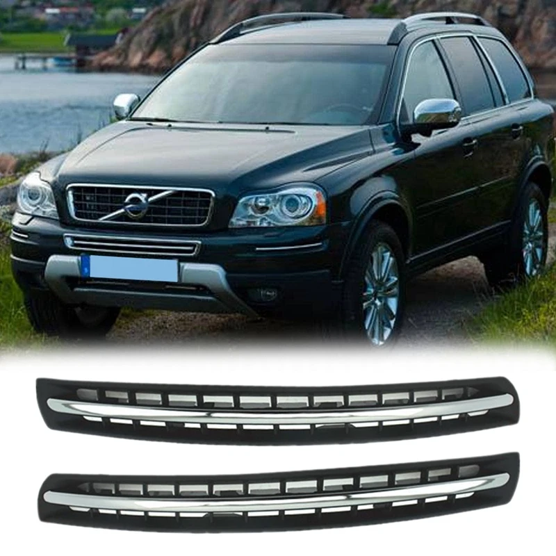 30678953 30678954 Car Left Right Chrome Front Bumper Air Vent Cover Trim Grille for Volvo XC90 2007-2014