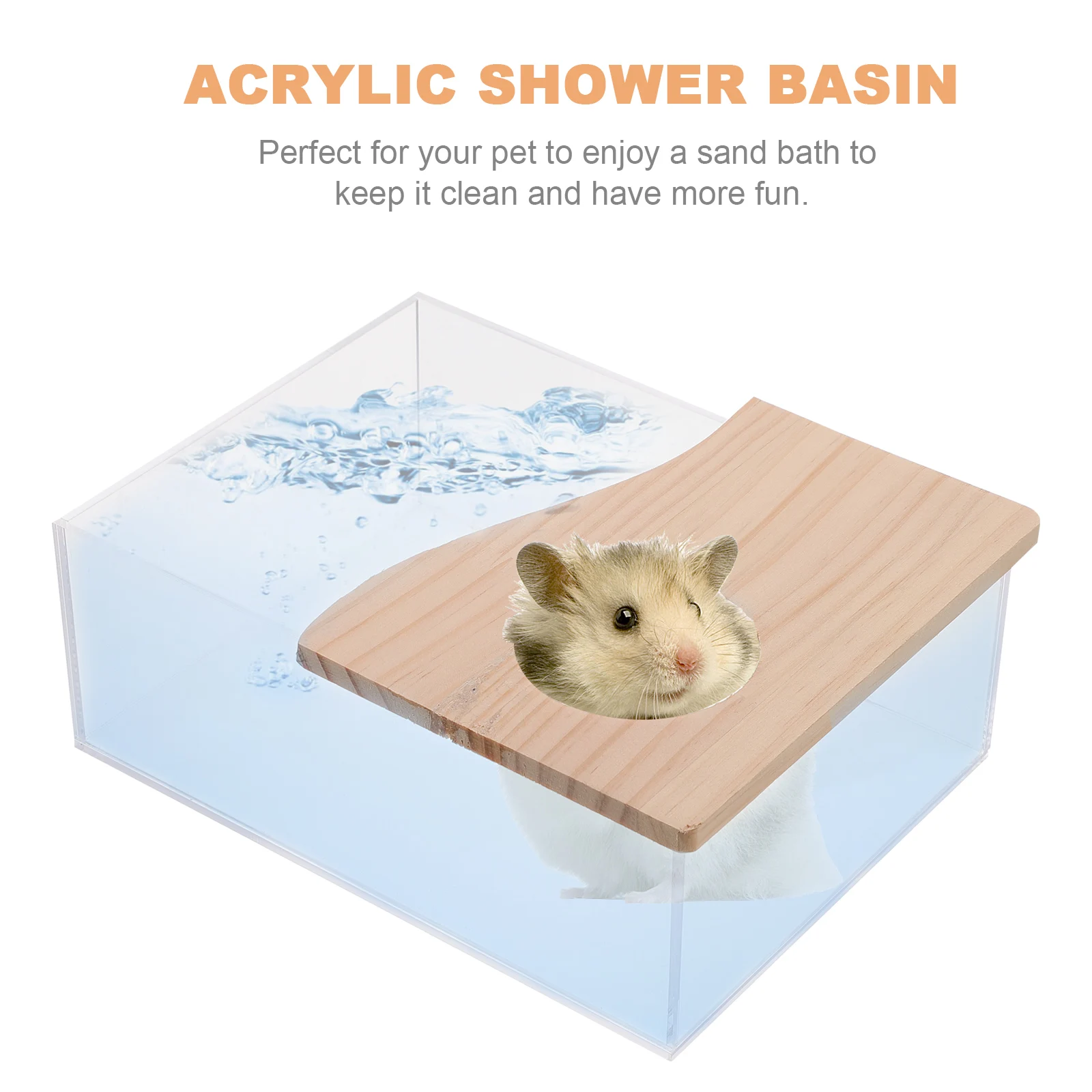 

1pc Urine Tray Sand Bath Box For Small Pets Clear Acrylic Hamster Toilet Bathtub Mice Rat Gerbil Chinchilla Shelter Play Rest