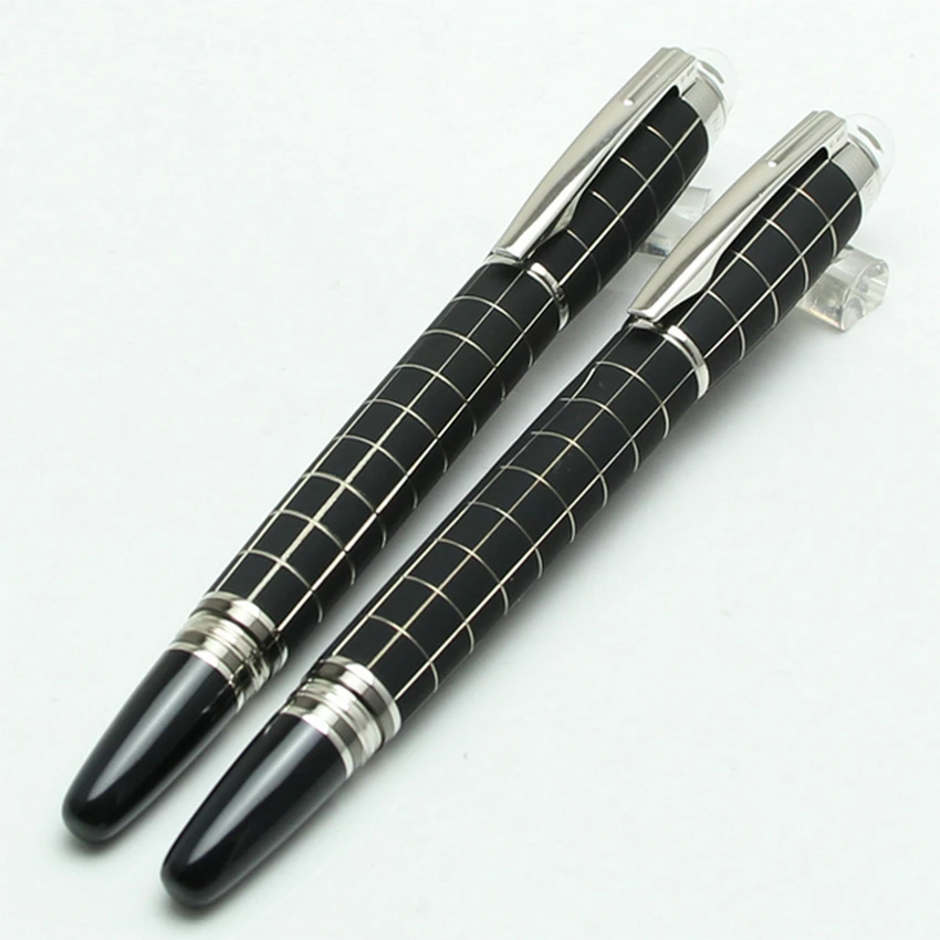 High Quality Luxury Monte Mb Midnight Black Resin Ballpoint Pen Blance Best Rollerball Fountain Pens with Number Office Gift Set