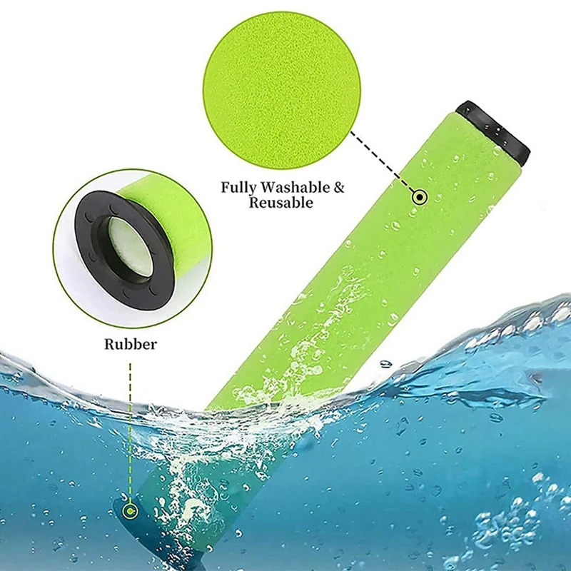 2 مجموعة استبدال قابل للغسل الأوساخ بن عصا تصفية ل Gtech Airram Mk2 و Air Ram MK2 K9 مكنسة كهربائية لاسلكية مرشحات
