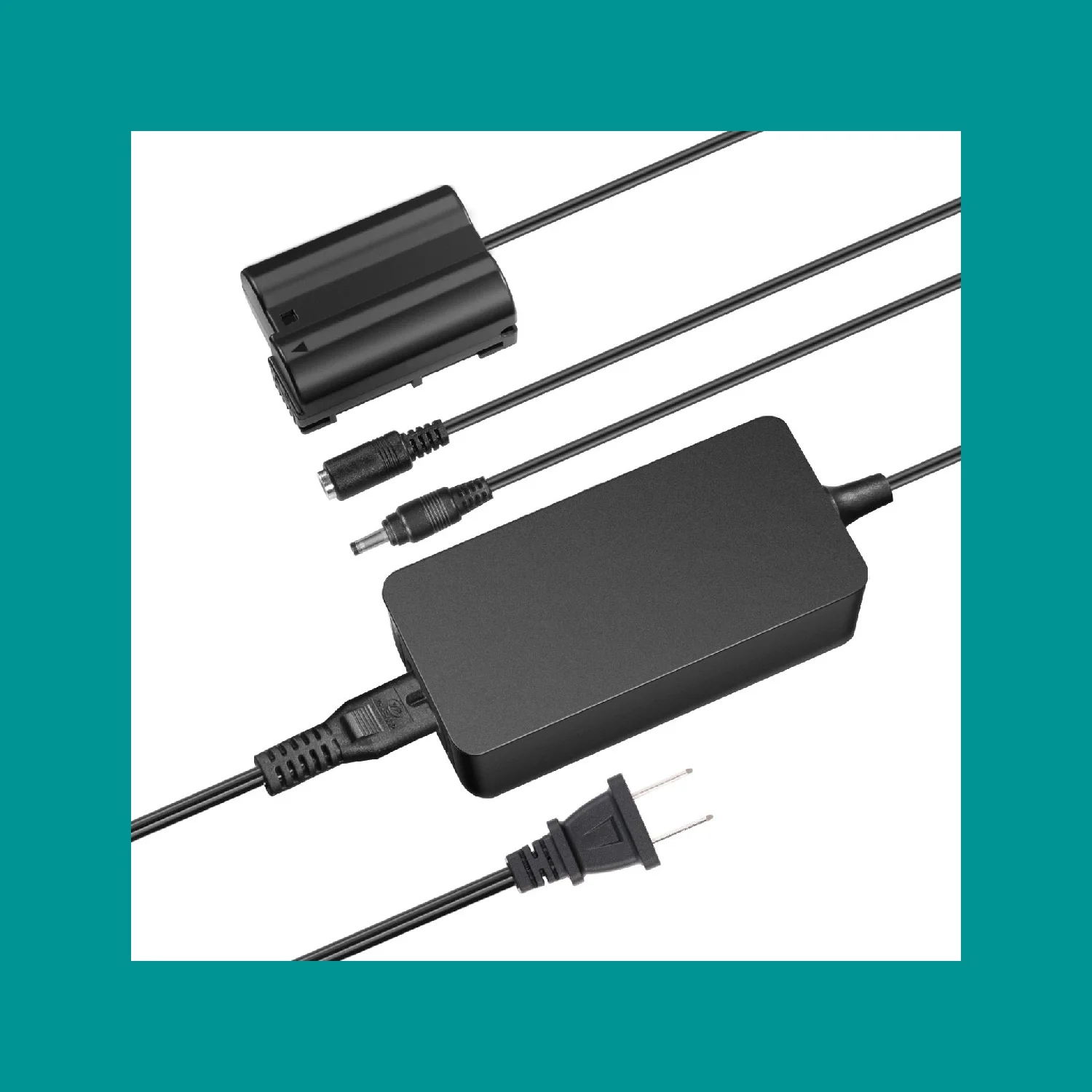 Neewer EP-5B/EN-EL15 Dummy Battery AC/DC Power Adapter Compatible with Nikon Z5 Z6 Z7 Z6II Z7II D500 D610 D750 D780 D800 etc.