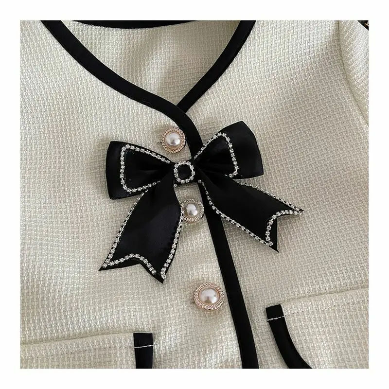 Girls Children's Outfit Set Long Sleeve Loose Coat And Pleated Skirt Two-Piece Sweet Simple Fashion Spring Autumn 2025