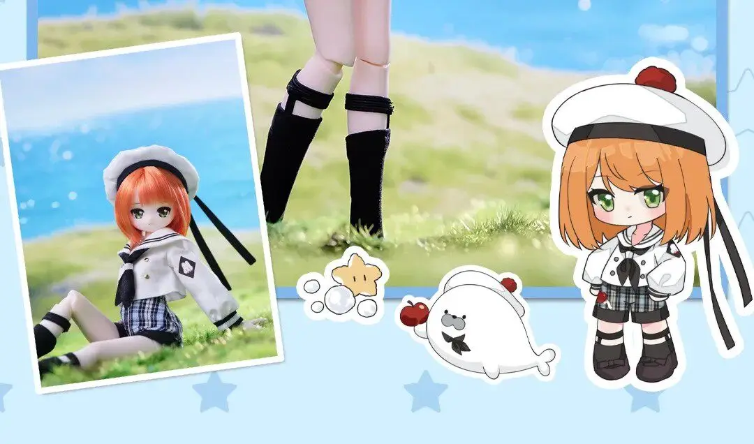 Original SyncyLand OOTD BJD Blind Box Niedliche Anime-Puppe mit Beweglichen Gelenken und Echthaar Key 2 Mini Sammelfigur Wohndekor Geschenk – Detail 16