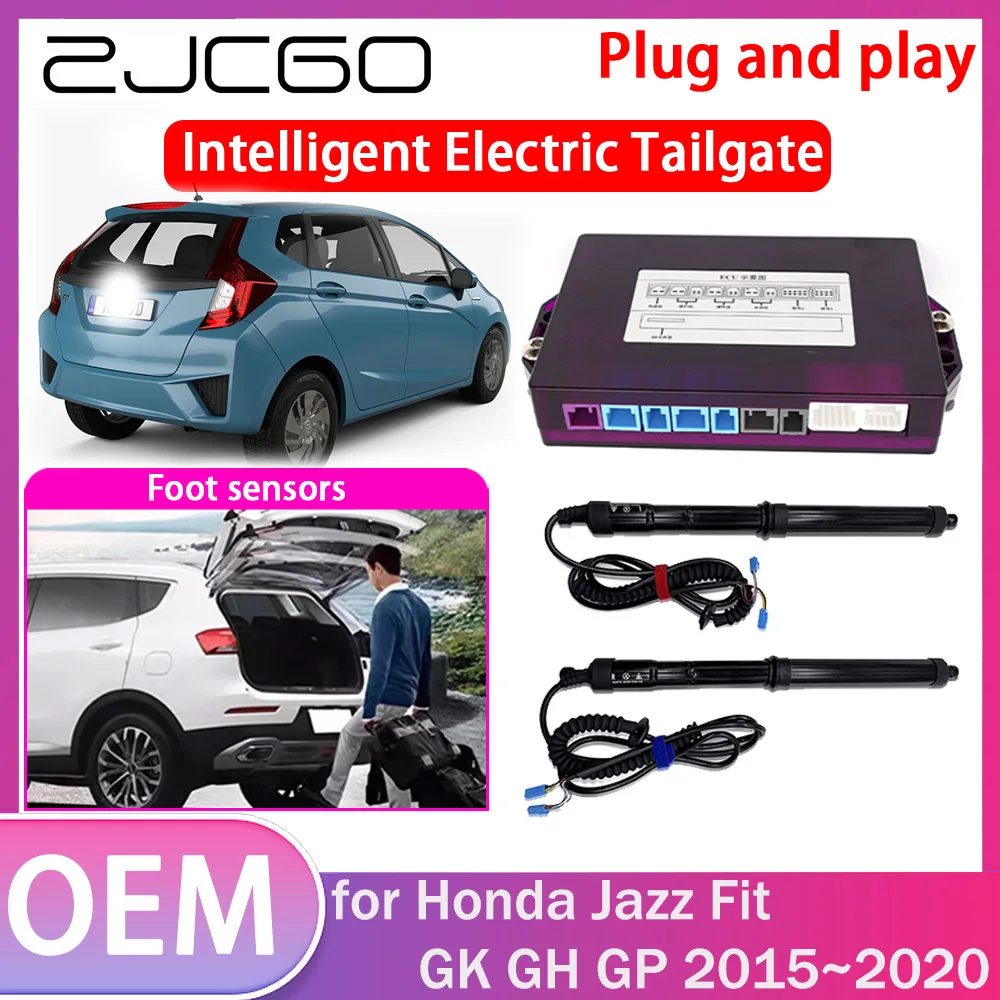 

ZJCGO Electric Tailgate Lift Drive Trunk Opening Tail Gate Lift Soft Close Car Door for Honda Jazz Fit GK GH GP 2015~2020