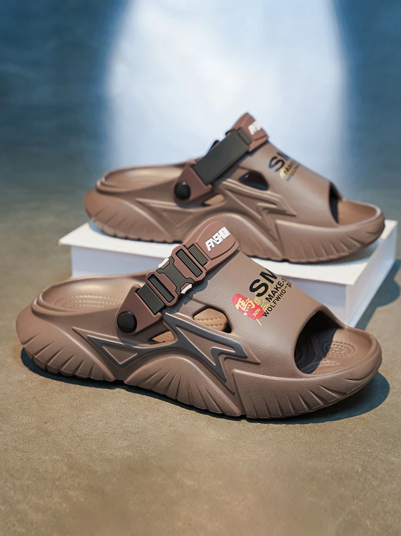 

Men's Summer 2026 New Slippers Outdoor Wear Anti-Slip Deodorant Thick Bottom Wear-Resistant Two-Purpose Driving Sandals