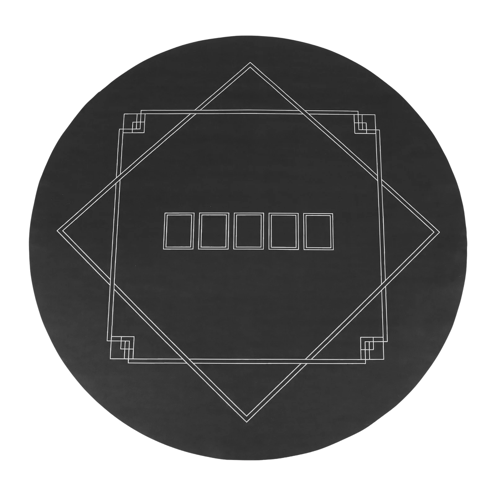 

Складной покерный коврик 120x120 см с обработанными краями, портативный, резиновый, с противоскользящим покрытием для игры в любом месте