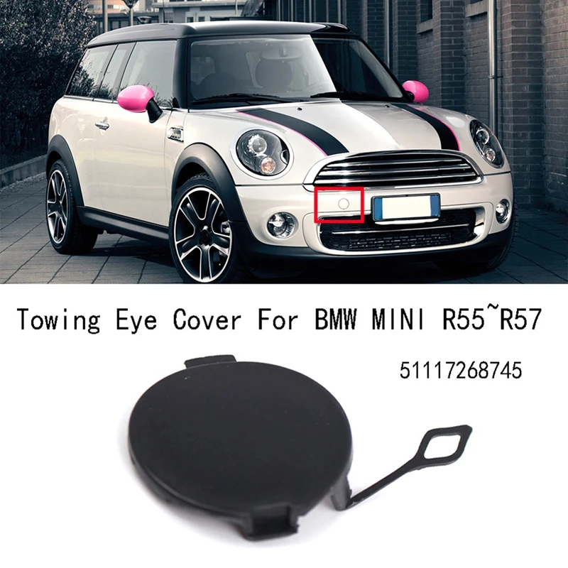 

51117268745 Front Bumper Tow Hook Cap Towing Eye Cover 51117268745 For BMW MINI R55-R57