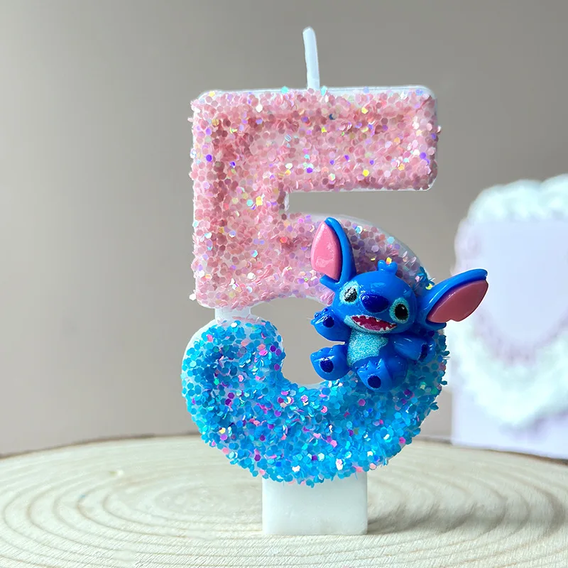 شمعة عيد ميلاد رقمية إبداعية بعمر سنة واحدة، شمعة كعكة عيد ميلاد لطيفة باللون الأزرق