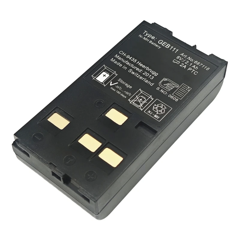 بطارية GEB111 لسلسلة TPS TC RCS GS SR DINA03 10 مسح المستوى الإلكتروني NI-MH 6V 2100mAh