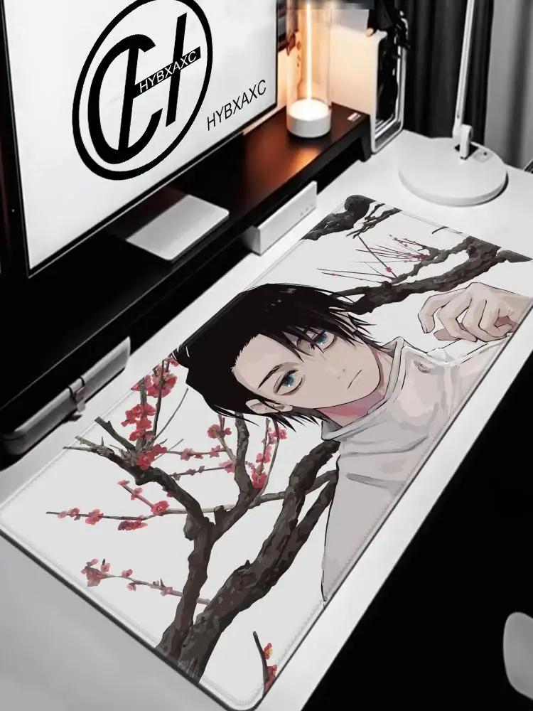 Tapis de souris violet Anime HD XXL Yuta Okkotsu, pour clavier de jeu, pour ordinateur portable, Jujutsu Kaisen, PC Gamer, armoire de bureau étendue