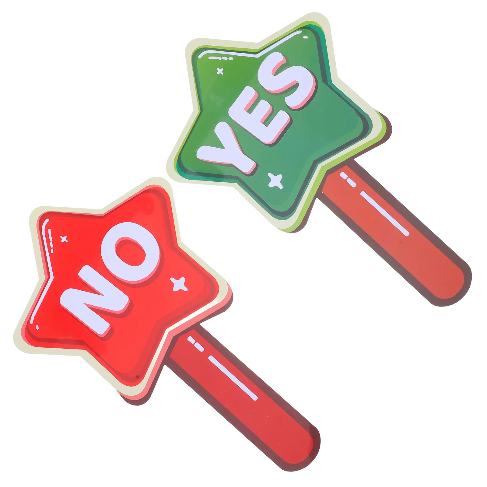 

2Pcs Portable Classroom Voting Paddles Waterproof Handheld Answer Boards for Interactive Lessons True False Game Props Education