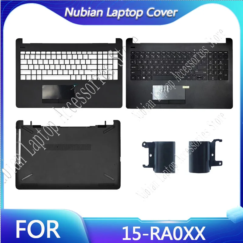 

New For 15-RA0XX Laptop LCD Back Cover/Front Bezel/Palmrest/Bottom Case /Hinges black