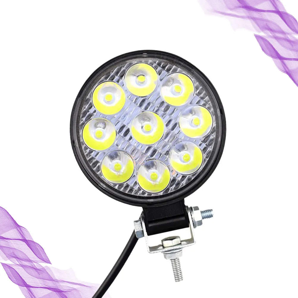 

27W Led Work Light Round Spot Floodlight High Power 6000K Ip65 Aluminum Alloy Offroad Driving Lamp For Suv Truck Atvs Boats