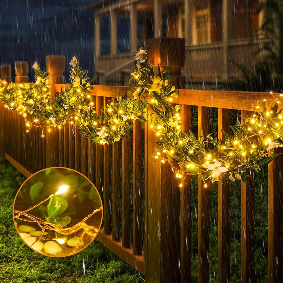 6 متر-50 متر العنقودية الألعاب النارية سلسلة أضواء الجنية عيد الميلاد ضوء جارلاند LED لحفل الزفاف السنة الجديدة شجرة عيد الميلاد مصابيح ديكور #5