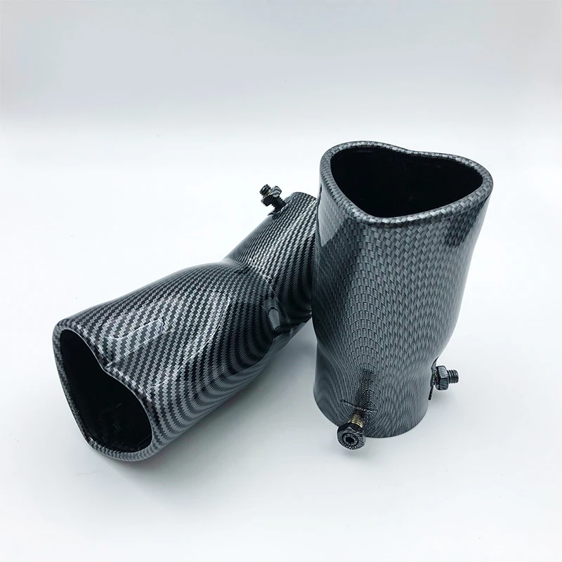 New Design Heart Shape Style 2.5 Inch Exhaust Tips Stainless Steel Rear Exhaust Tips Muffler Tail Pipe Car Accessories