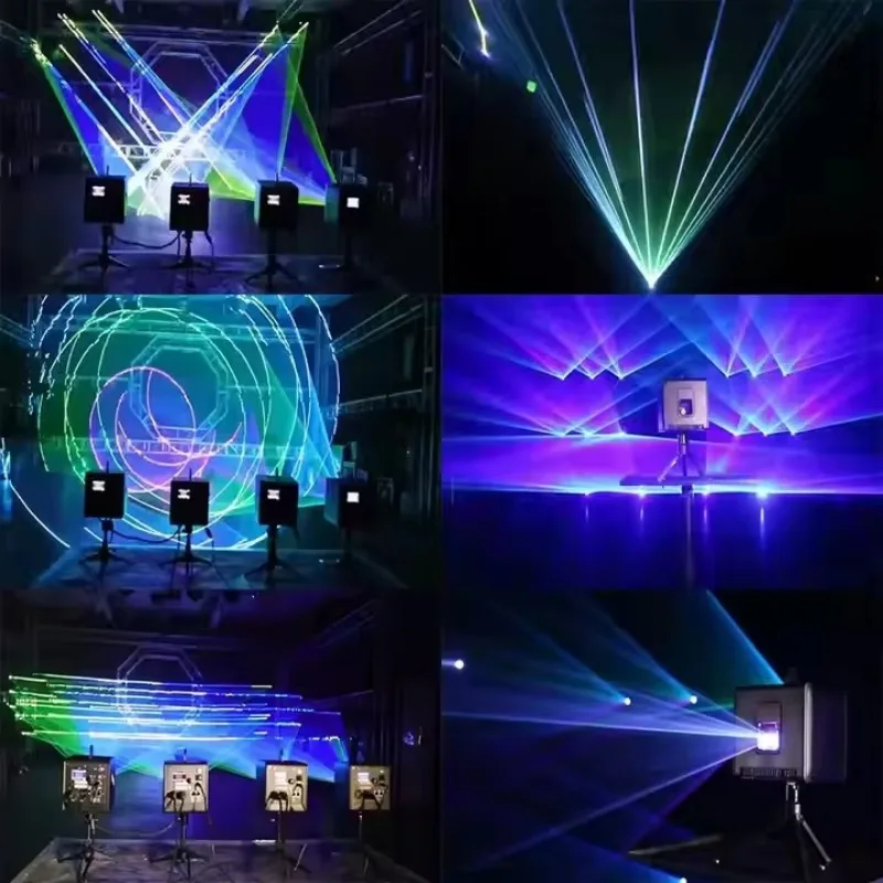 2W IP65 Outdoor Laser Light Project Equipment Personalized Golden Supplier DMX512 Control Mode Aluminum Body For Hotel Use