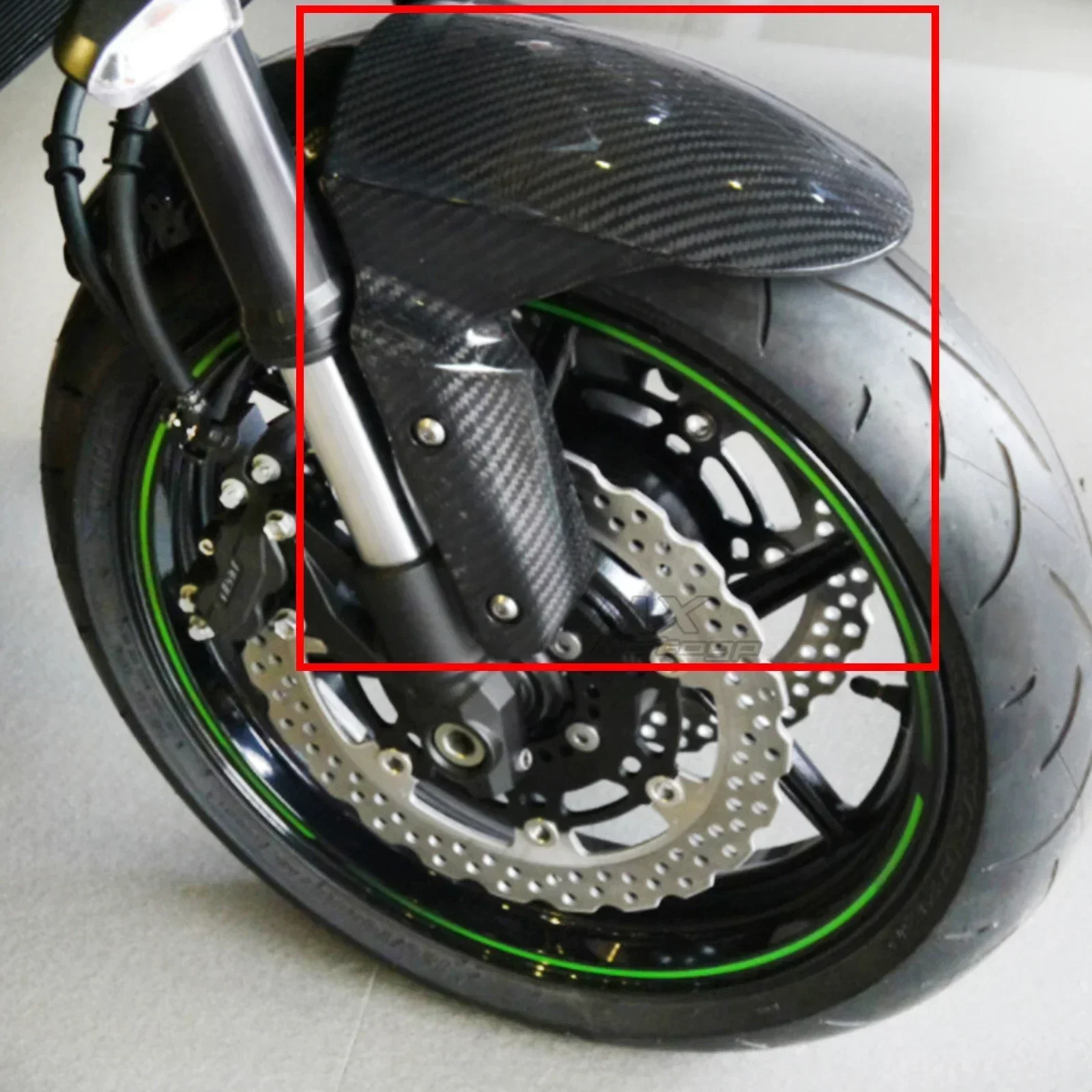 ZX10R For KAWASAKI NINJA ZX-10R ZX 10R 2011-2023 Motorcycle Carbon Fiber Front Rear Fender Hugger Mudguard Tire Flap Splash