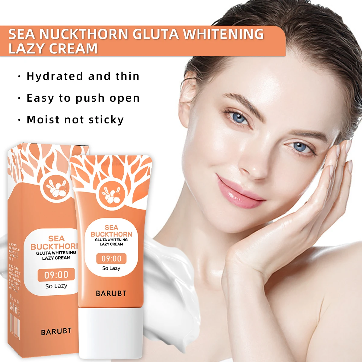 

BarUBT Seabuckthorn Luster Cream brightens skin color refreshing and breathable nude makeup must be 30g