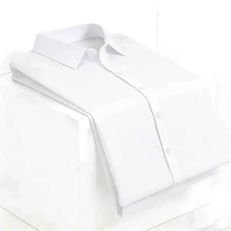 

Casual Light Blue Short Sleeve Button Up Shirt for Men, Versatile Collared Dress Shirt for Spring & Summer