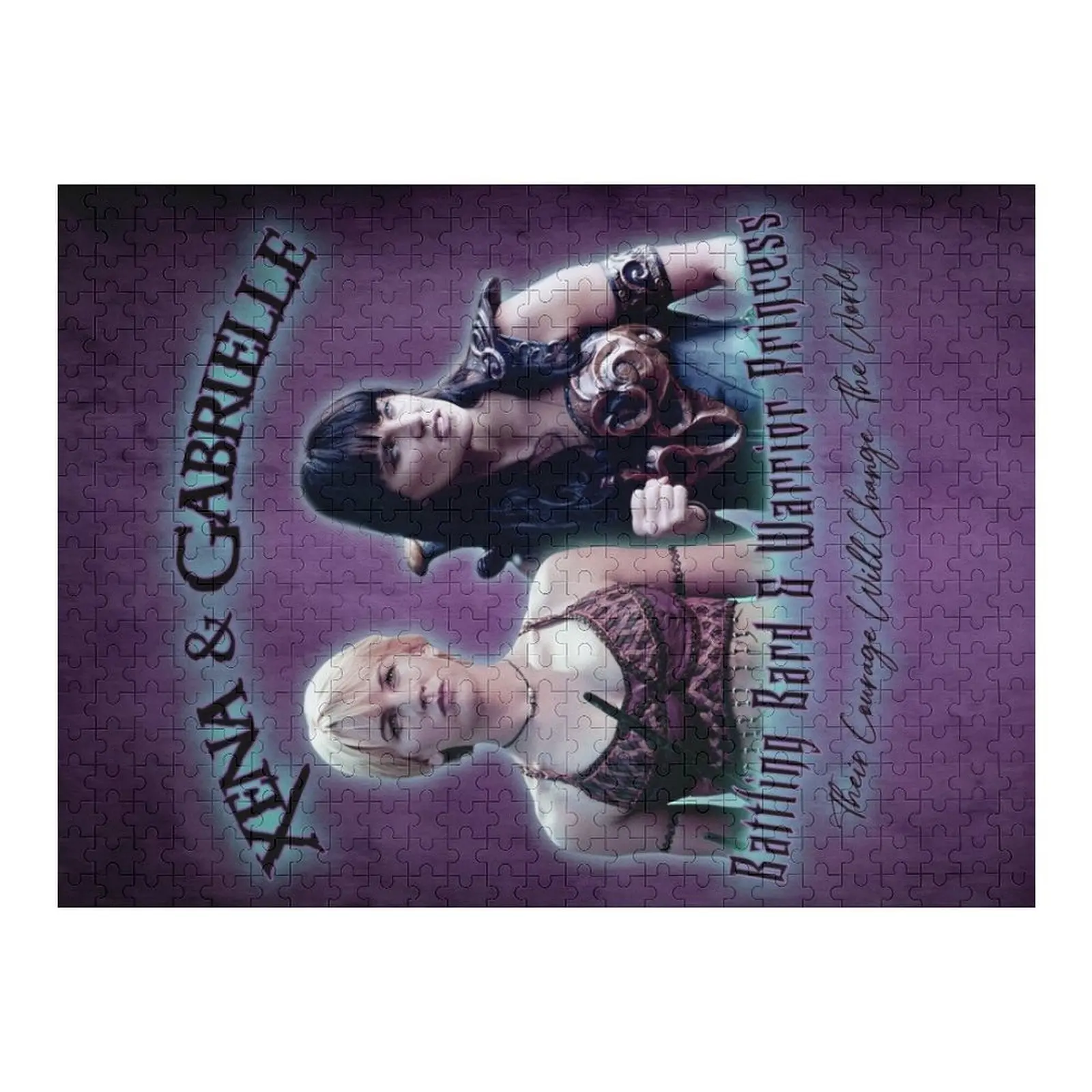 

Xena & Gabrielle Vintage Style Jigsaw Puzzle Custom Gifts Name Wooden Toy Wooden Animal Puzzle
