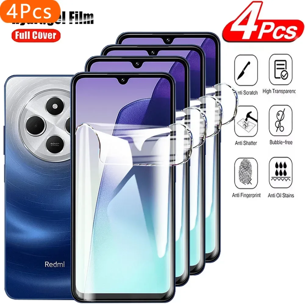 4 PCS Pellicola Idrogel Per Xiaomi Redmi 14C 10C 12C 13C 9C Protezione Dello Schermo Per Xiaomi Redmi 13 12 10A 10X 9A 9 8A 4G 14C Pellicola Morbida