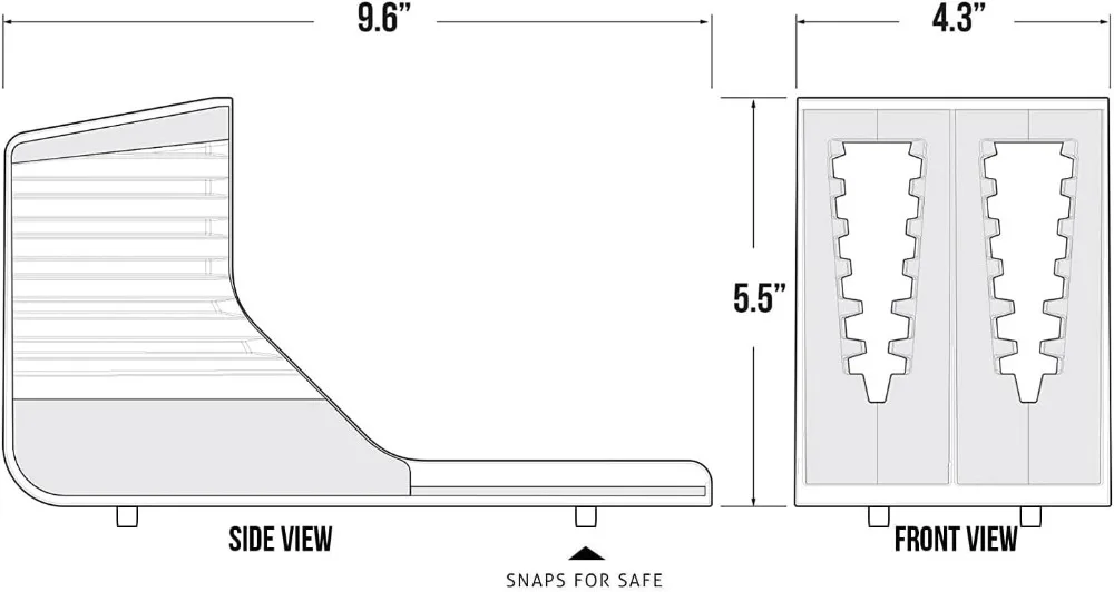 Modular Handgun Rack for Secure Pistol Storage with High-Density Foam Protection