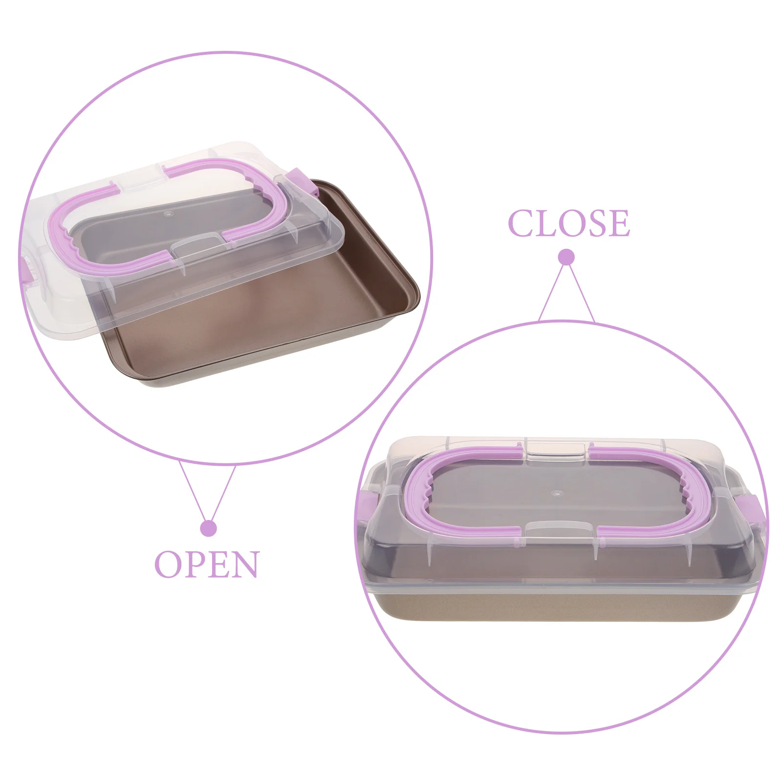 

Non-Stick Reusable Carbon Steel Baking Sheet Rectangle Cookie Pan Kitchen Baking Tray For Cakes Cookies Roasting Vegetables Lids