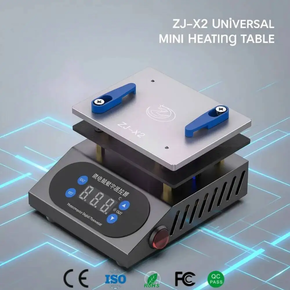 

Universal Mini Heating Table 260℃ Max Microcomputer Digital Temp Control 100x70mm for iPhone Motherboard Preheating BGA Rework