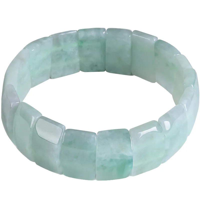 Myanmar Jadeit Armband Geschenke für Frauen Stein Talismane Vintage Charm Amulett Designer Echter Schmuck Armreif Natürliche burmesische Jade