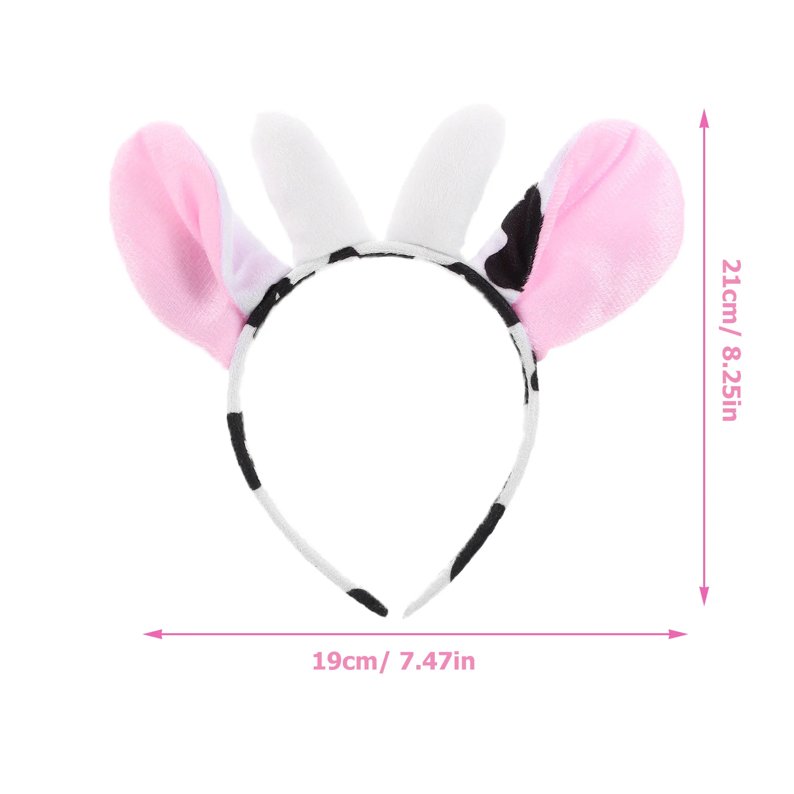 Adorável orelha de vaca bandana halloween animal cosplay traje dos desenhos animados vaca orelha hairband crianças bandana festa vestir-se acessório de cabelo