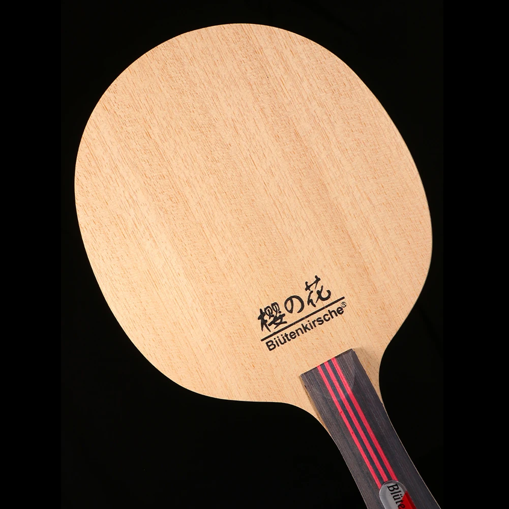 Yüksek kalite profesyonel karbon Fiber masa tenisi raket alt plaka saf ahşap Ping Pong Blade Paddle uzun Handl