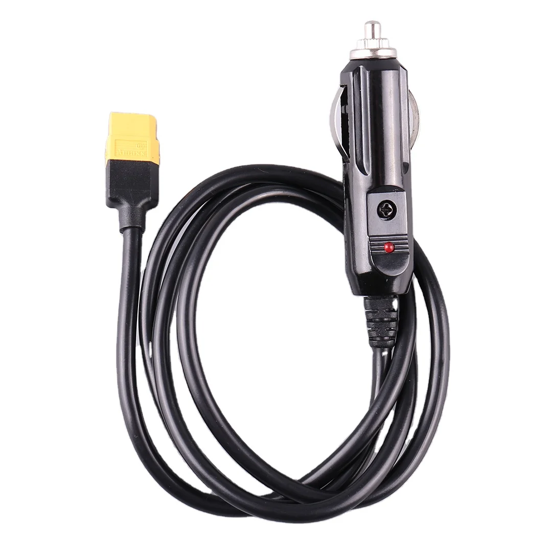 ToolkitRC Outdoor Car Charging Cable, Model Airplane Car Cigarette Lighter To XT60 Female Lithium Charger DIY Conversion Cable