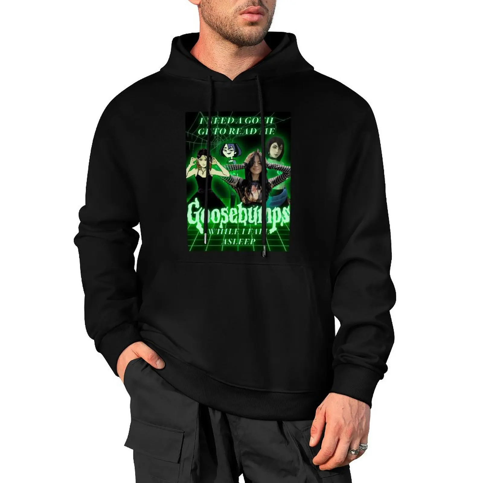 

Goth GF Goosebumps Pullover Hoodie mens designer clothes japanese style fashion men autumn clothes big size hoodie