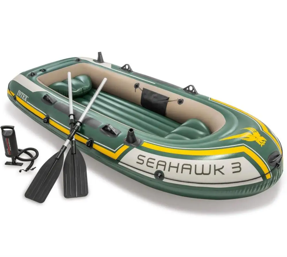 

Intex Seahawk 3, 3-Person Set with Aluminum Oar Inflatable Fishing Boat