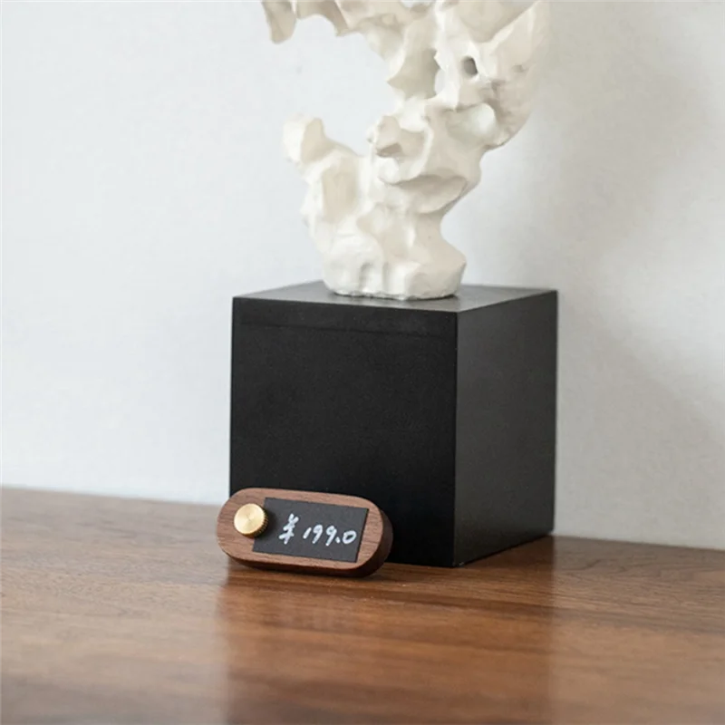 A01K-1PCS Solid Wood Small Price Display Card Cake Product Tag Simple Handwritten Label Easy To Use