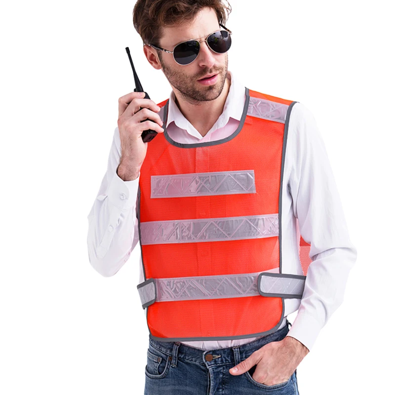 High Reflective Vest Adjustable Reflective Vest Construction Safety Vest