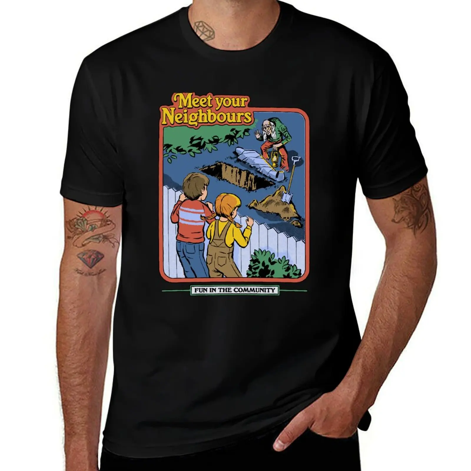 

Meet Your Neighbours T-Shirt affliction shirts sweat cute tops blue archive funny t shirts for men