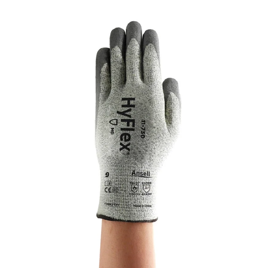 Ansell HYFLEX® 11-730 Kevlar material D-level cut resistance and anti-static function glove length 24 cm(about)