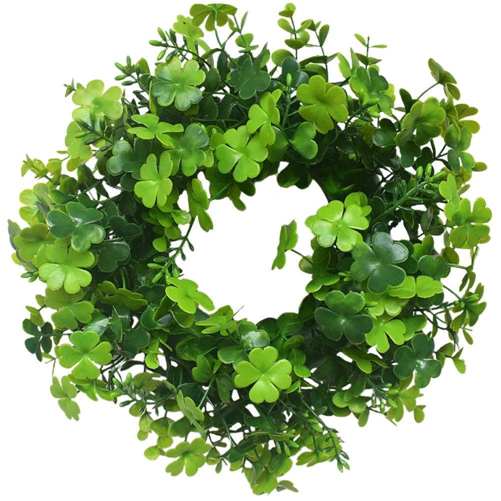 

Faux Garland Four Leaf Wreath Garlands Simulation Summer Plastic Creative St Patrick's Day Hanging Decor Outdoor