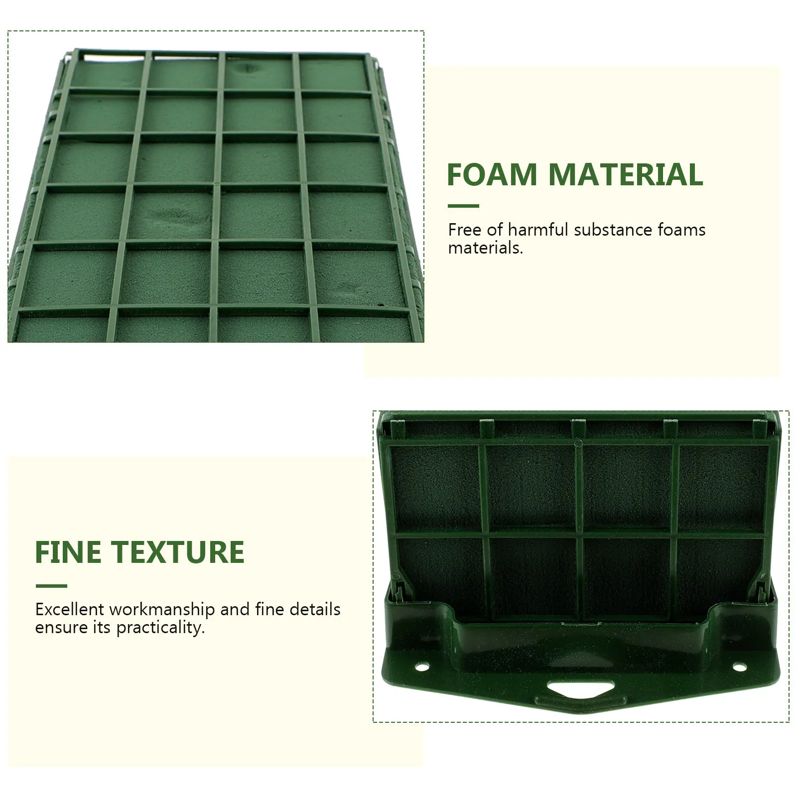 2Pcs Floral Foam Cage Flower Holder Fast Absorption Floral Foam Blocks for Wedding Prom Ball Decor Flower Arrangement Supplies view 4