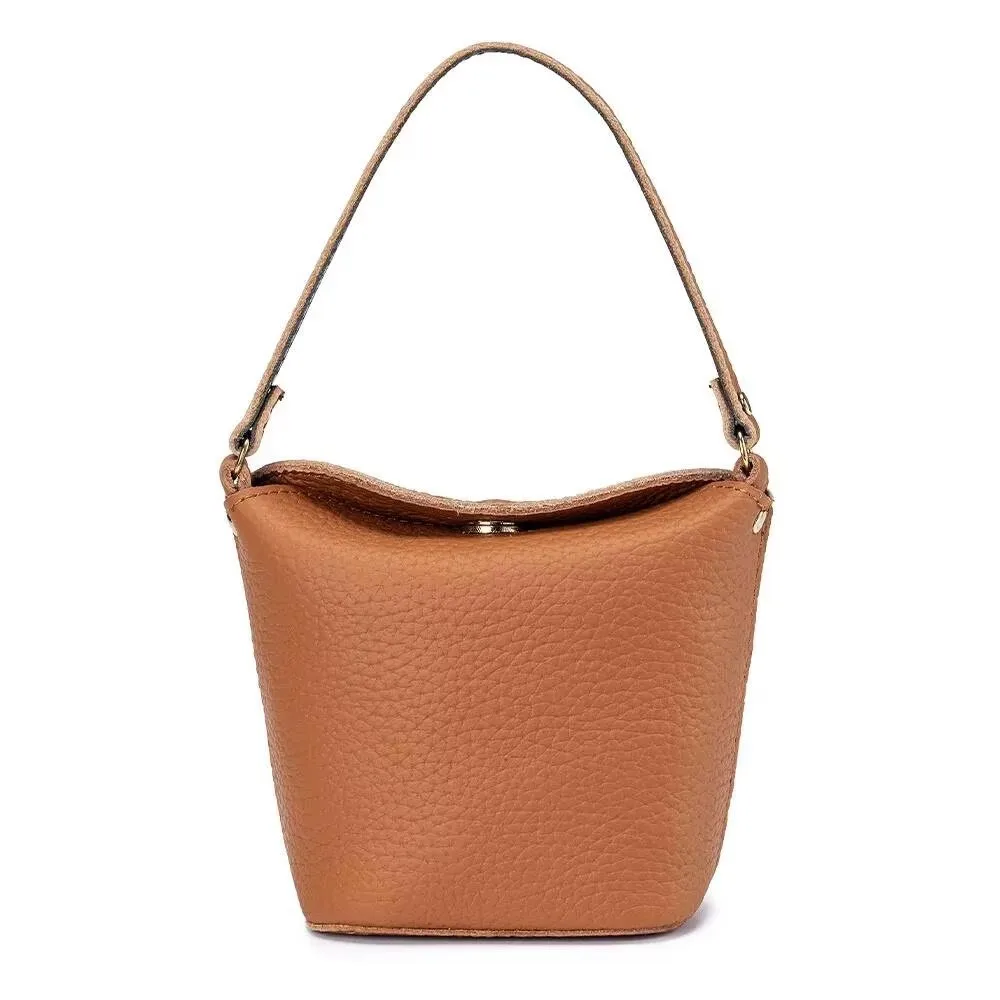 New Lady Handbag Lipstick Storage Bag Woman Bag Handy Mini Bucket Bag Lady Small Bag Genuine Leather Women's Chain Coin Purse